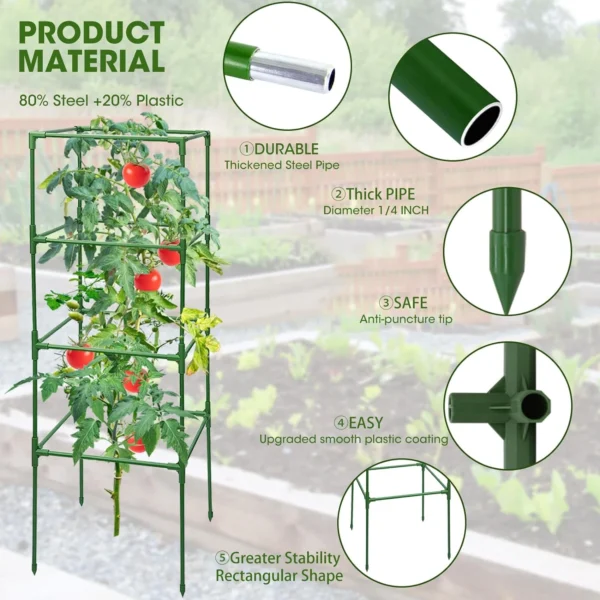 Stakes Support Cages Trellis for Garden Climbing Vegetables Flowers Fruits